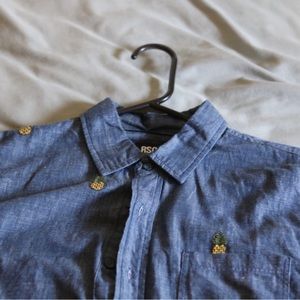 Men’s Pineapple Button Up Shirt